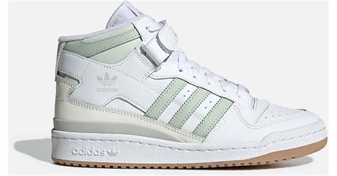 adidas originals mint green weiß|adidas Originals Forum mid sneakers in white with .